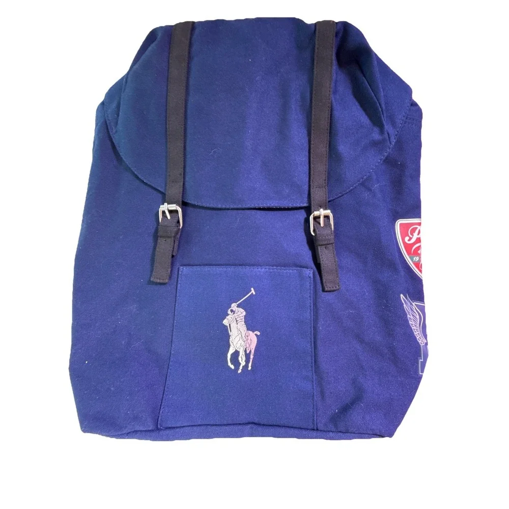 NEW POLO RALPH LAUREN Fragrances Navy Backpack Travel Hiking Gym Weekender Bag